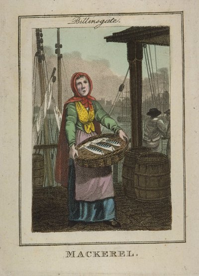 Mackerel Seller at Billingsgate by William Marshall Craig